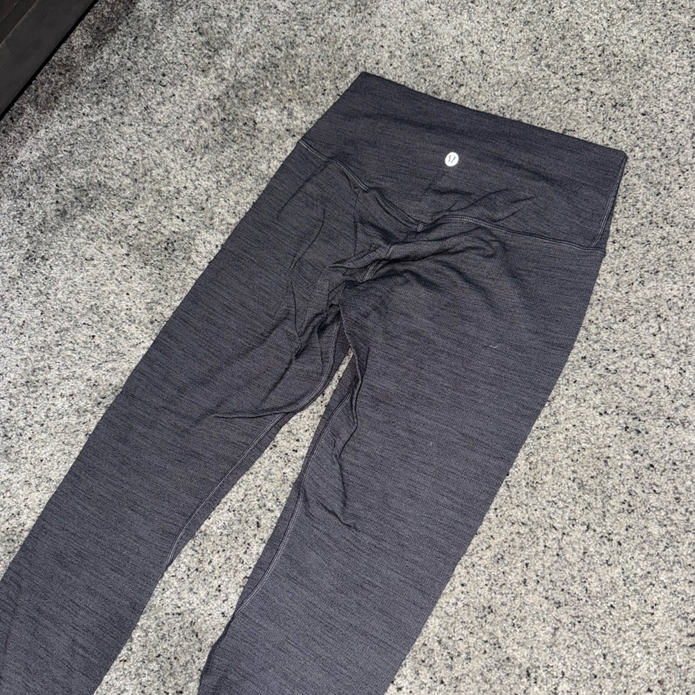 Lululemon High-Rise Black Gray Leggings